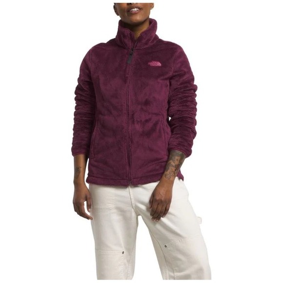 The North Face Jackets & Blazers - The North Face Womens Fleece Jacket Burgundy Full Zip Long Sleeve Size S